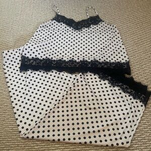 Polka dot lounge style outfit